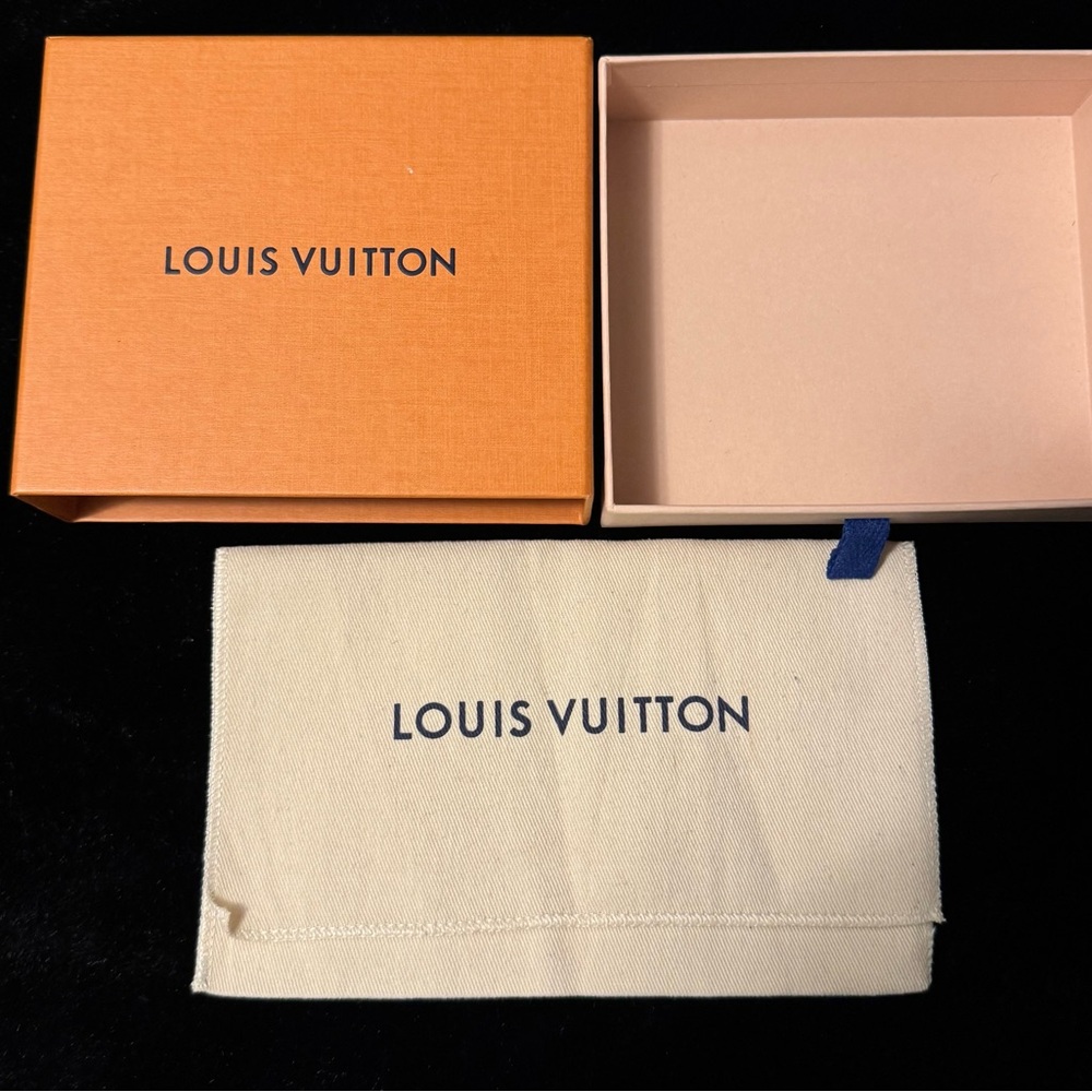 Louis Vuitton Orange Box with Cream Pouch